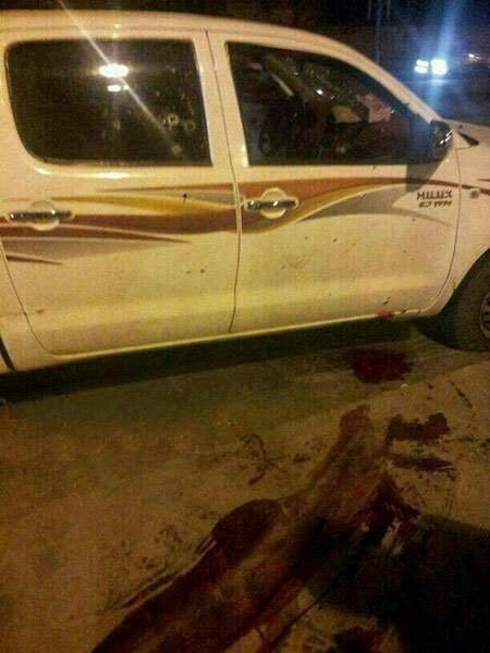 صورة تداولتها صفحات إلكترونية اليوم وقالت انها لسيارة الشبواني