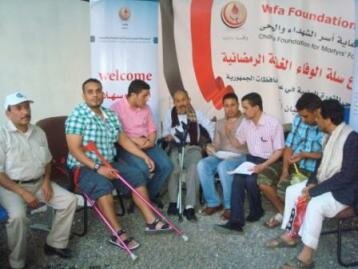عودة مجموعة من جرحى الثورة السلمية من تركيا بعد أشهر من تلقيهم العلاج 